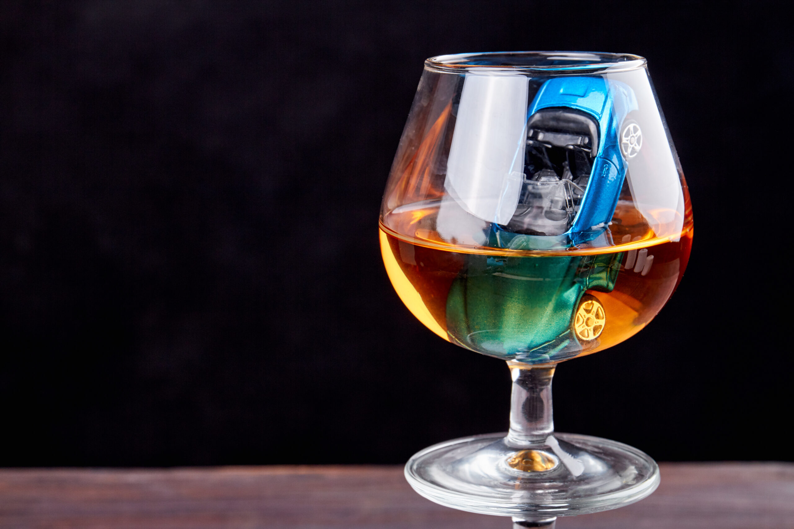 tiny car in alcoholic beverage DUI DWI