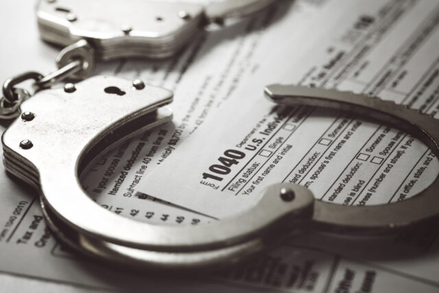 handcuffs tax return