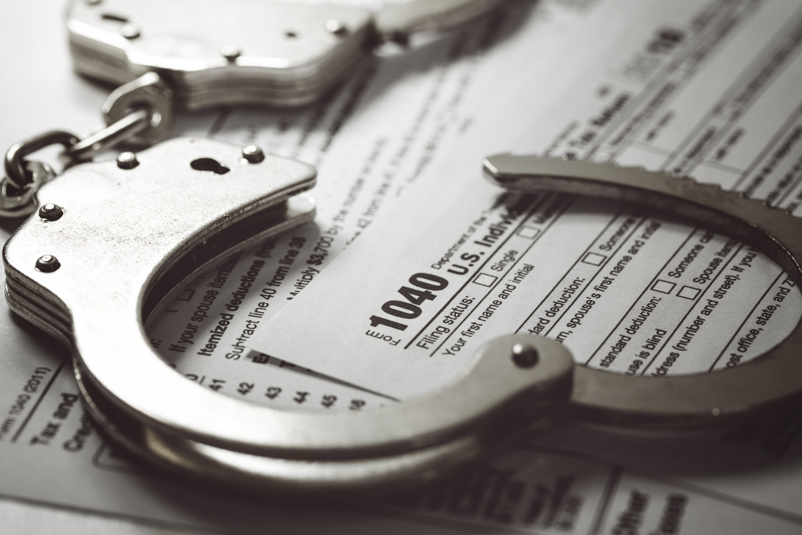 handcuffs tax return