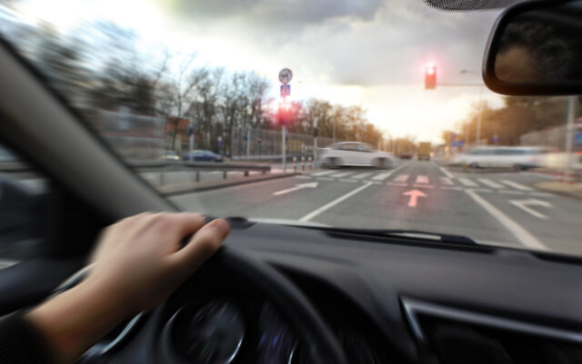 running a red light