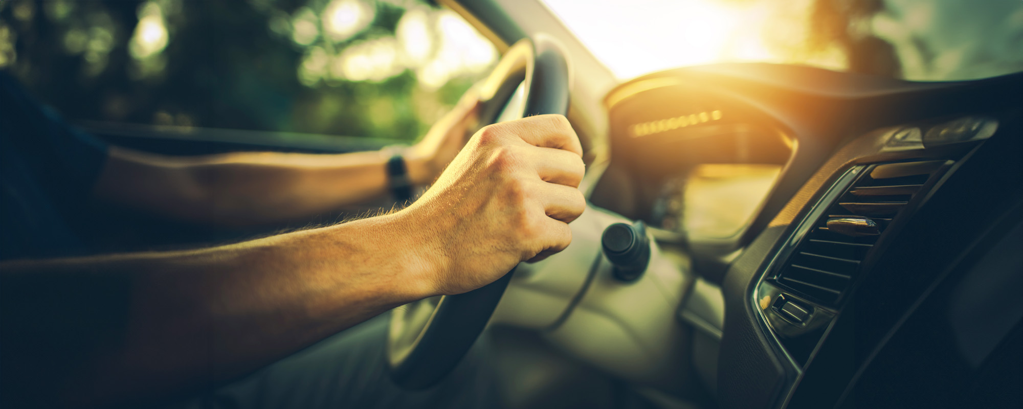 Hands on the Car Wheel