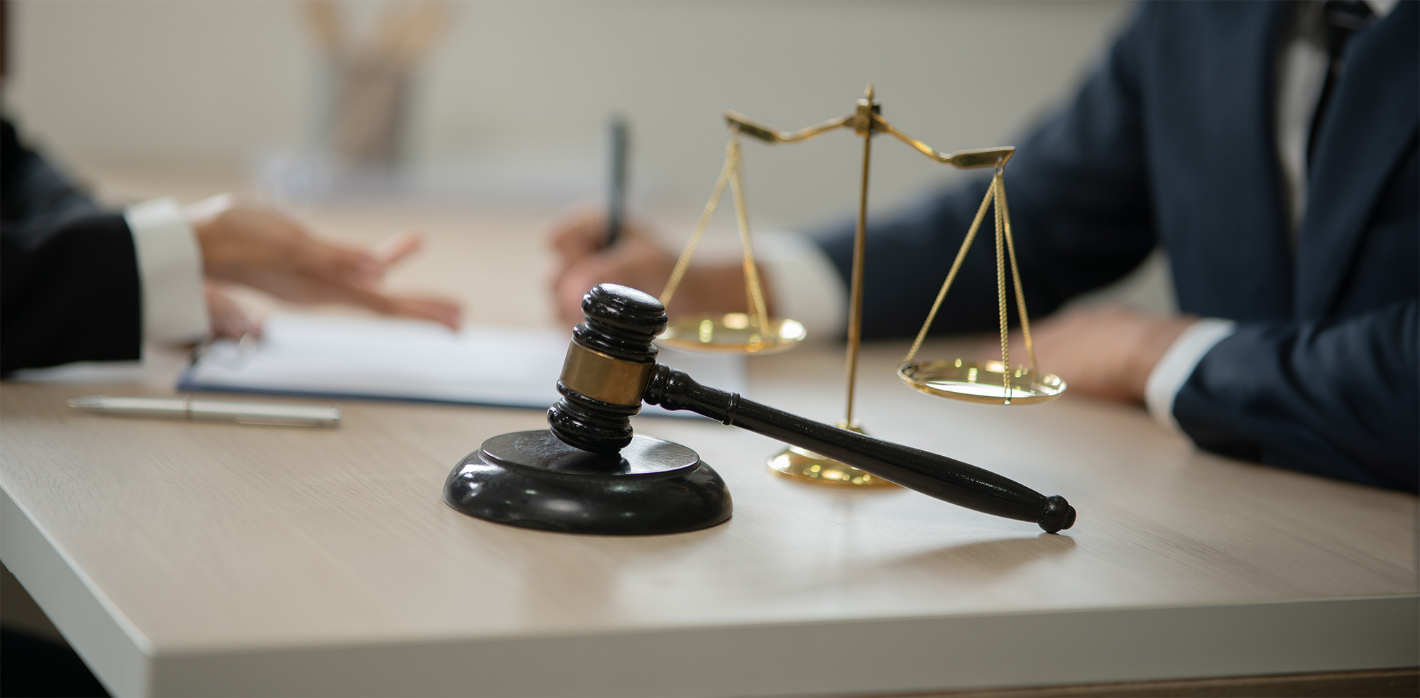 Lawyers having Concepts of Legal services at the law office work Legal advice online on computer labor law