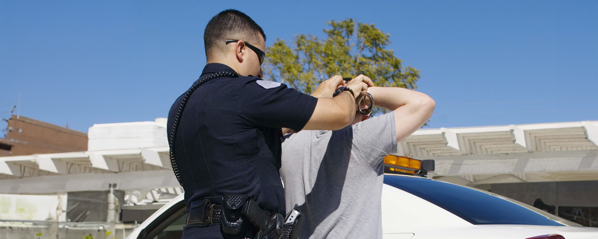 Officer Arresting Young Man